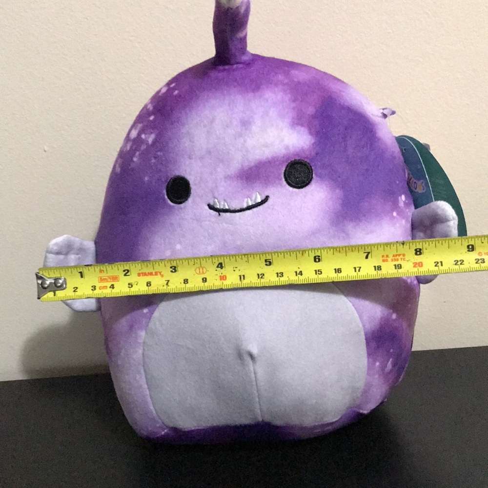 NWT Squishmallow Easton the Anglerfish - Soft Purple Stuffie - Picture 10 of 10